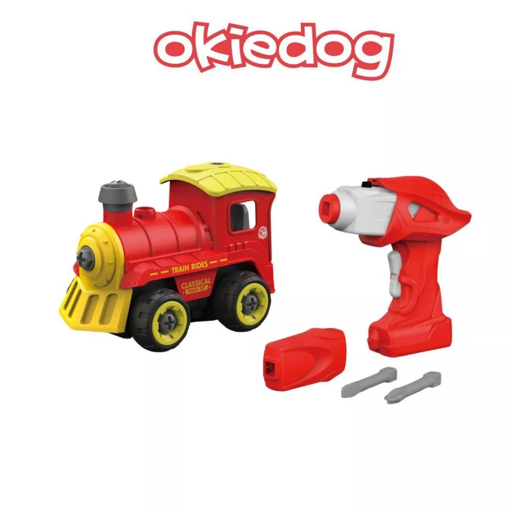 Okiedog DIY RC Train - Mainan Edukasi Anak Bongkar Pasang