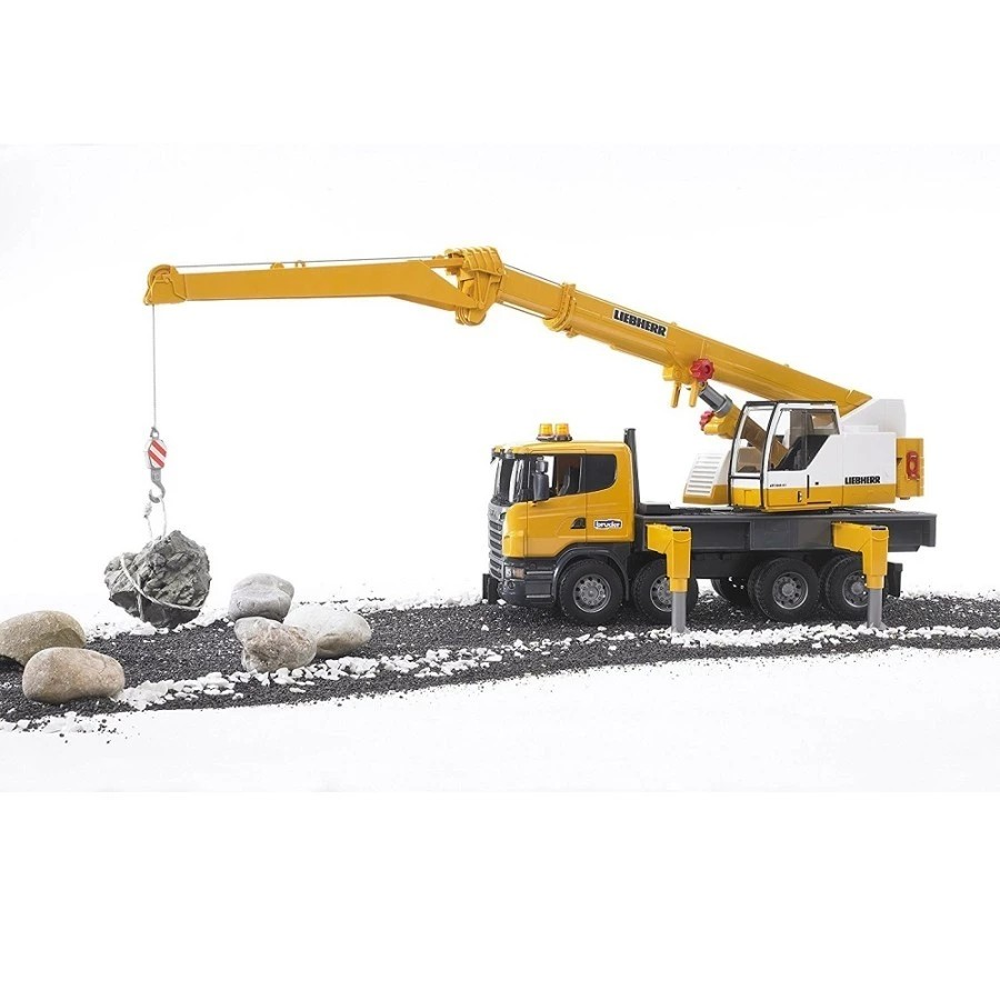 Bruder 3571 Scania Super 560R Liebherr Crane Truck with Light & Sound