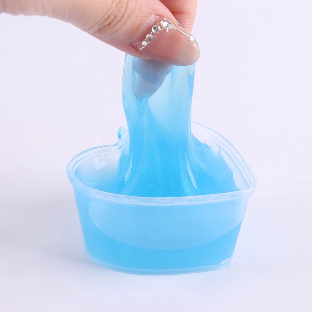 Okiedog Slime Peach Heart Puff Crystal Mud - Mainan Edukasi & Sensorik Anak