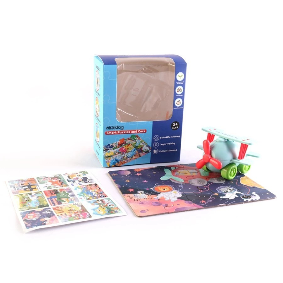 Okiedog Smart Puzzle & Cars - Mainan Bongkar Pasang Anak