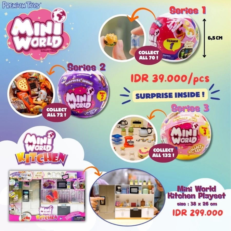 Mini World Collectable Series Surprise Toys - Koleksi Seri Mainan Mini untuk Anak