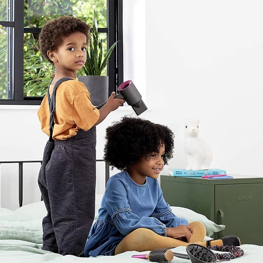 Dyson Supersonic Styling Set - Mainan Salon Hairdryer, Catokan dengan Makeup untuk Anak Perempuan