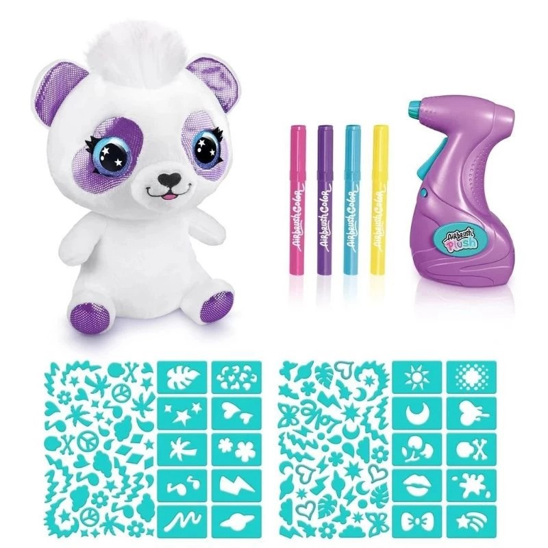 Canal Toys Airbrush Plush Panda - Mainan Edukasi Anak Mewarnai Boneka Panda
