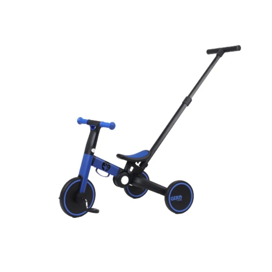 Geko 5in1 Compact Folding Trike Yellow With Stick