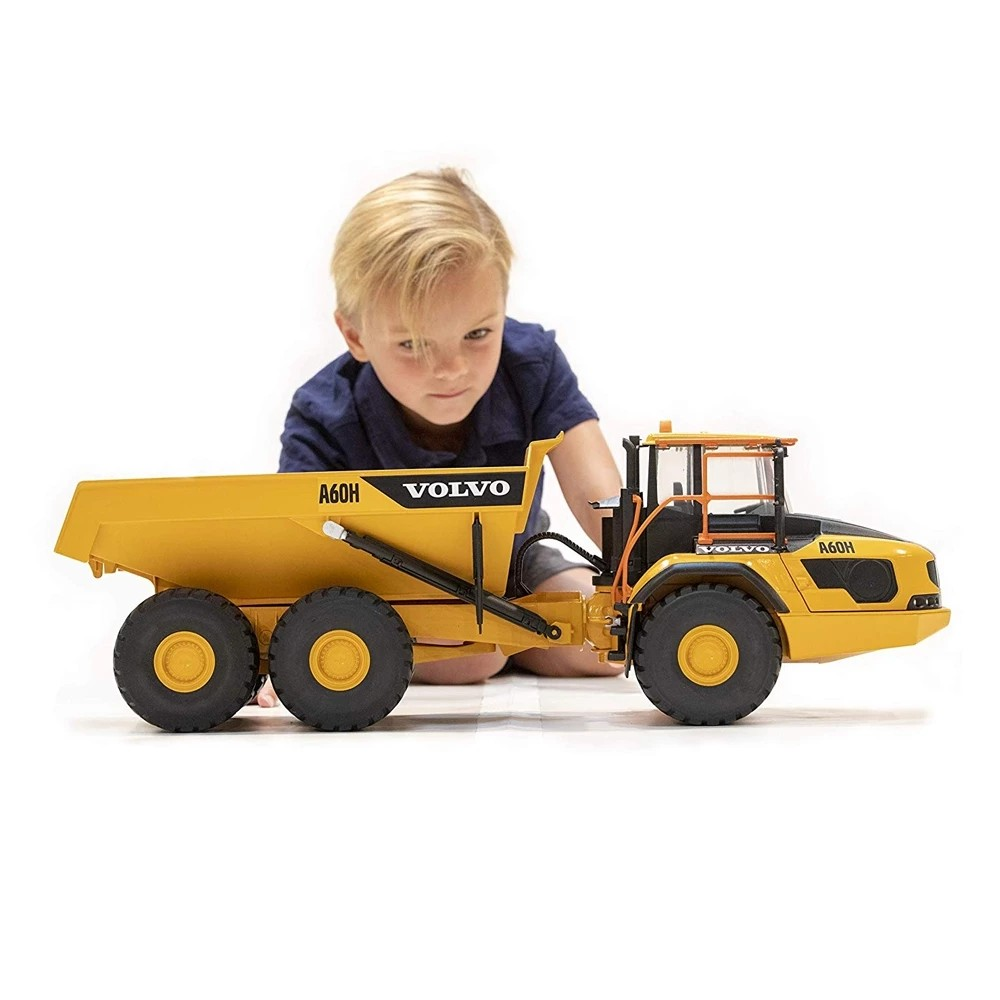 Bruder 2455 Truck Volvo Dumper A60H - Mainan Miniatur Truk Konstruksi