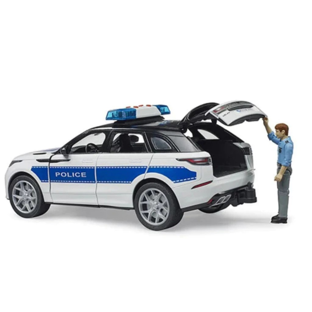 Bruder 2890 Range Rover Velar Police Vehicle with Officer - Mainan Miniatur Mobil Polisi