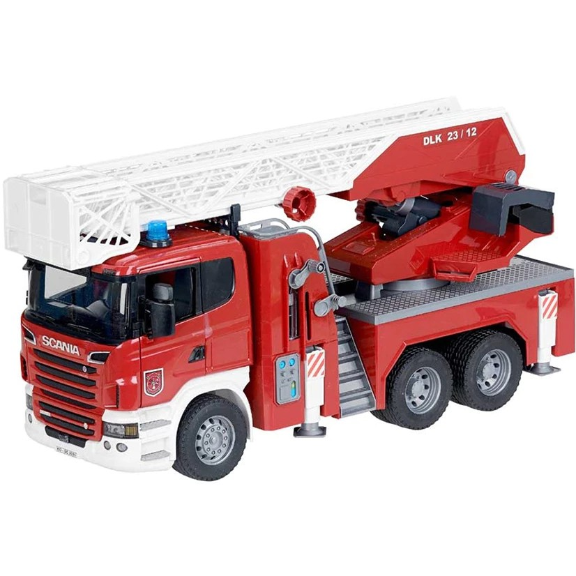 Bruder 3591 Scania Super 560R Fire Engine with Ladder, Waterpump and Light & Sound