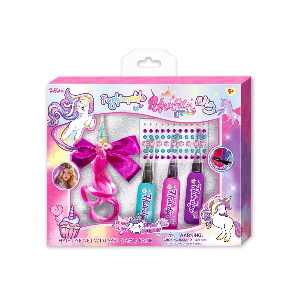 Tokidas Fashion Makeup Hair Collection - Mainan Makeup Rambut Wajah Untuk Anak Perempuan