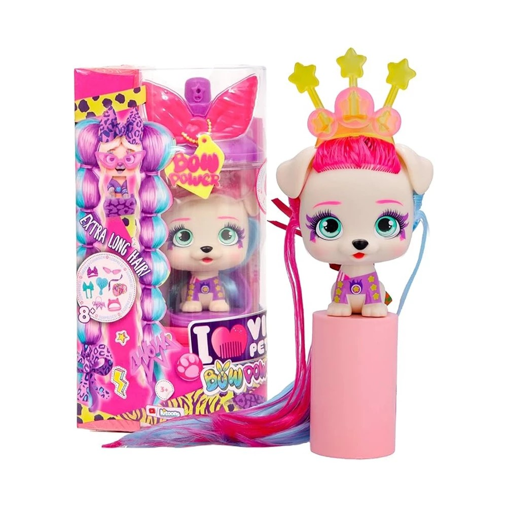 VIP Pets S6 Bow Power - Mainan Hewan Peliharan Anjing Lucu Dengan Perlengkapan Grooming