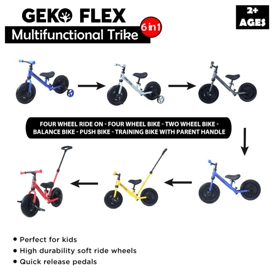 Geko Flex 6in1 Balance Bike