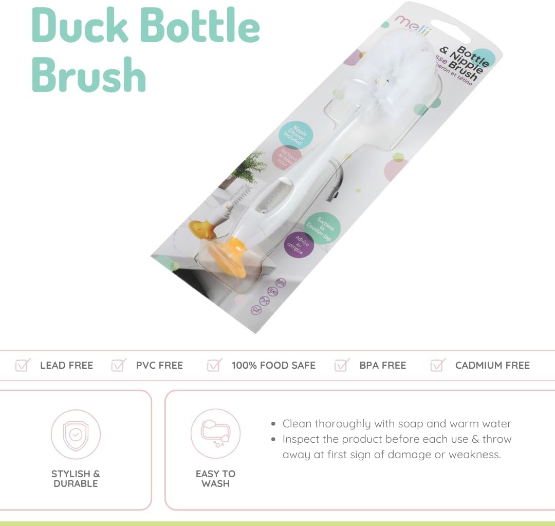 Melii Baby Duck Bottle Brush - Sikat Cuci Botol Anak