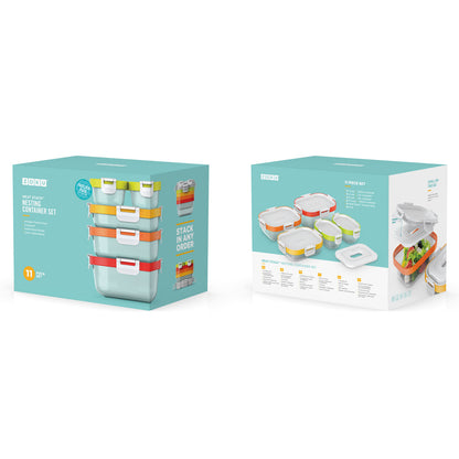 Zoku Neat Stack - Tempat Bekal, Tempat Makanan Sisa, Tempat Makanan Instant
