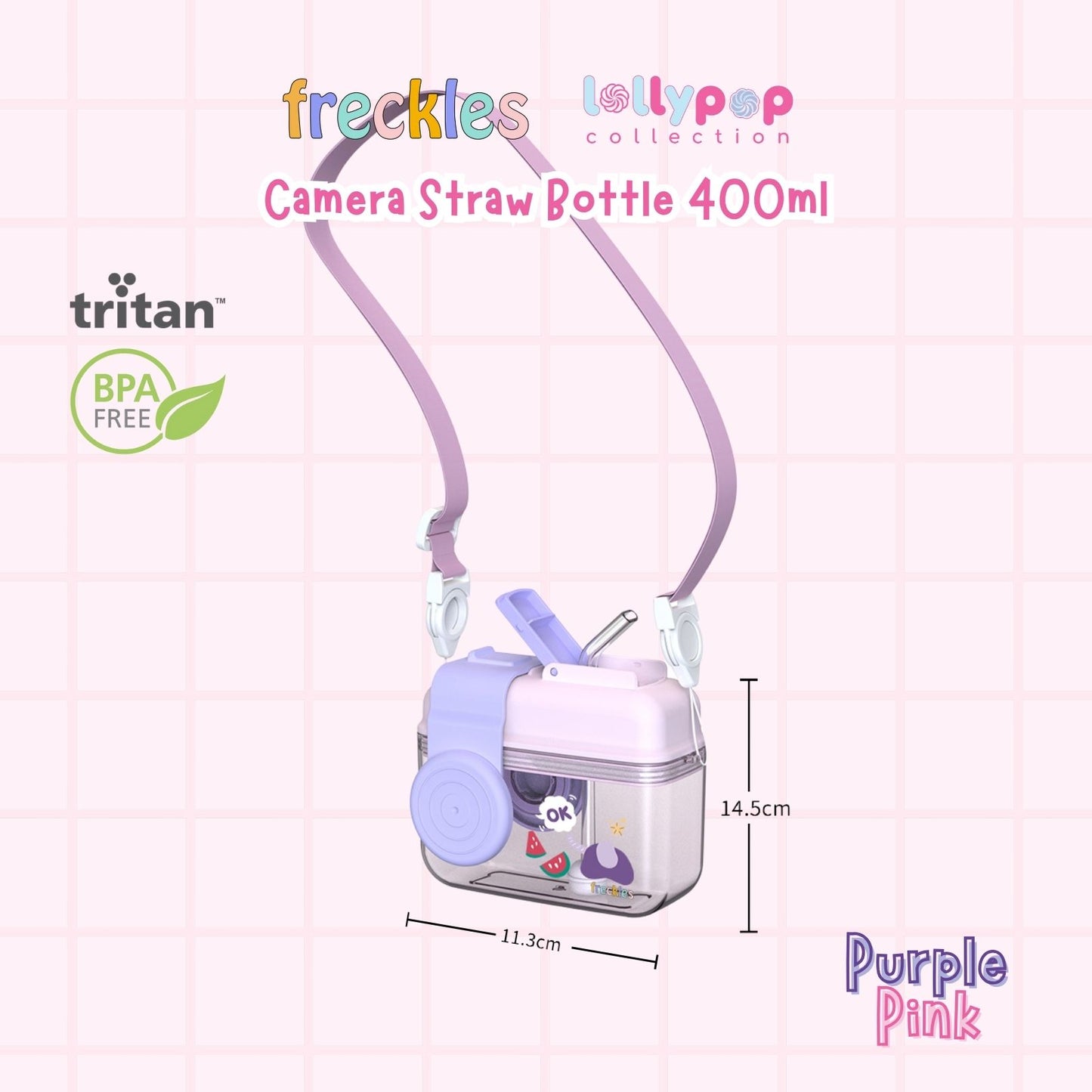 Freckles Lollypop Collection Bottle and Lunch Box