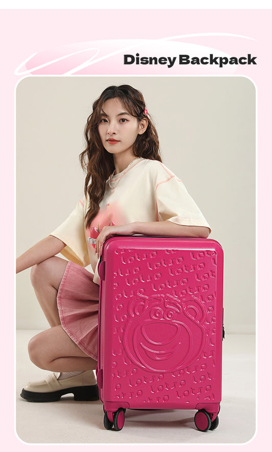 Mesuca Lotso Traveling Suitcase 20" - Koper Travel Disney Premium Tahan Banting