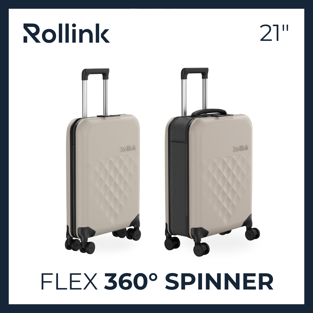 Rollink Flex 360 Spinner 21 - Koper 4 Roda 21 Inch - Koper Compact Lipat
