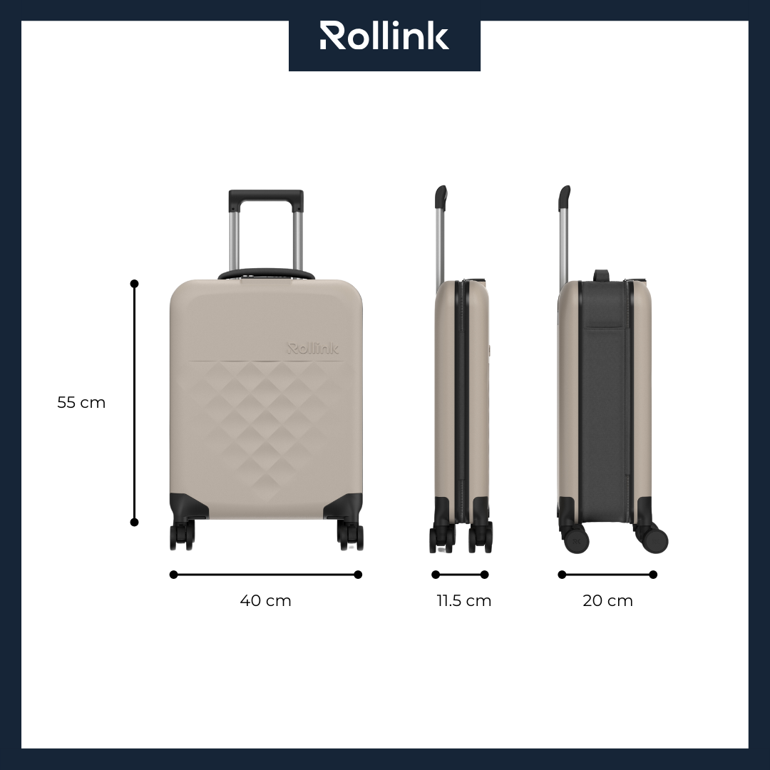 Rollink Flex 360 Spinner 21 - Koper 4 Roda 21 Inch - Koper Compact Lipat