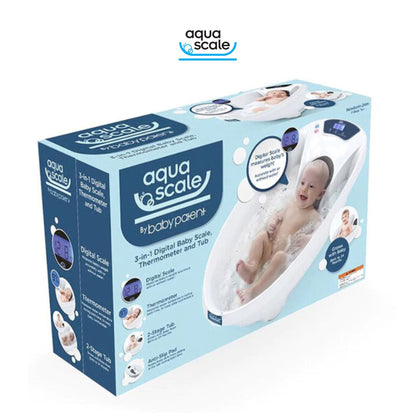 AquaScale 3in1 – Bak Mandi Bayi Digital + Timbangan & Termometer