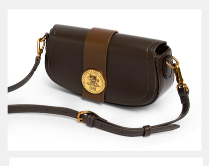 Mesuca Licensed Minnie Shoulder Bags - Tas Selempang Disney Premium Dark Brown