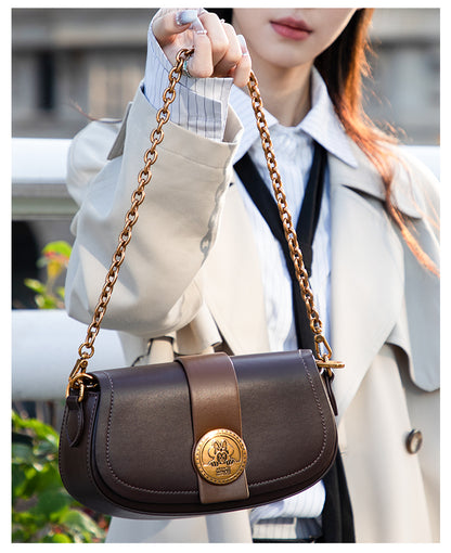Mesuca Licensed Minnie Shoulder Bags - Tas Selempang Disney Premium Dark Brown