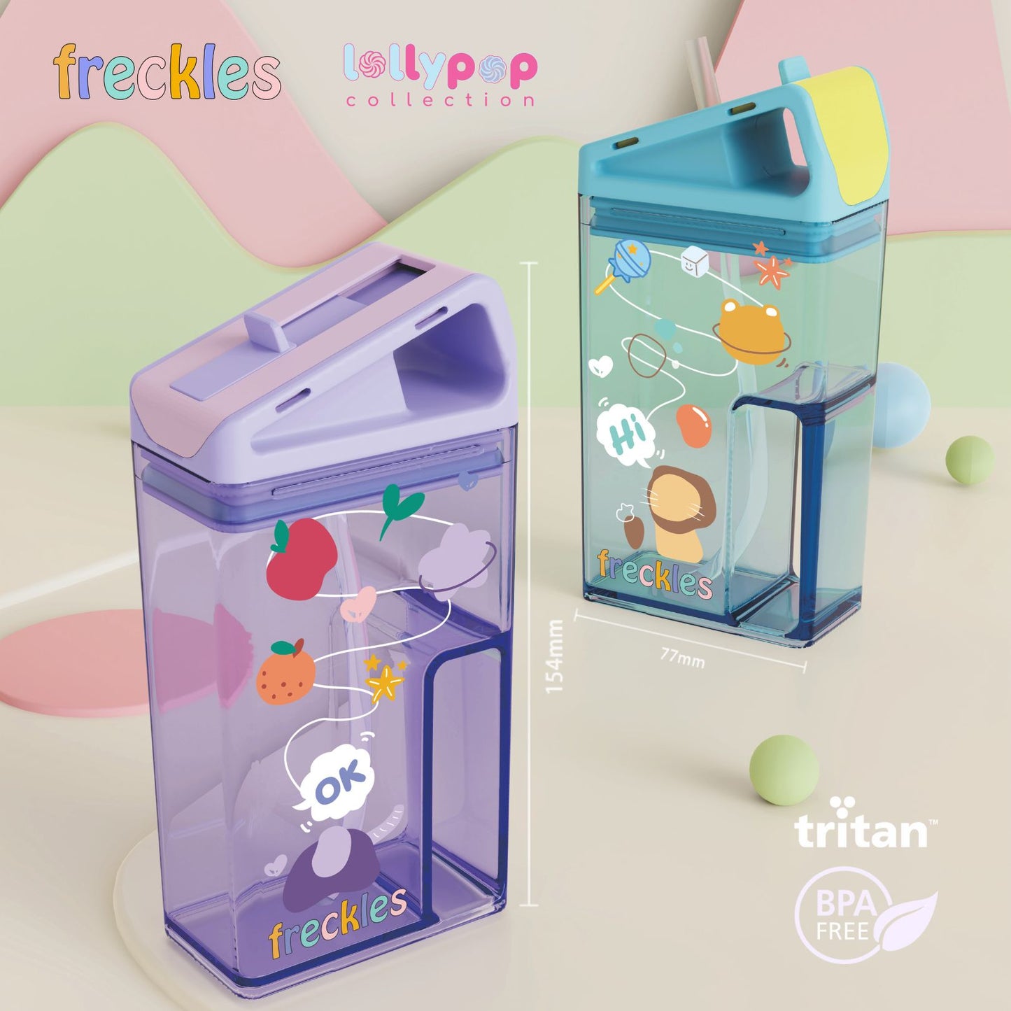 Freckles Lollypop Collection Bottle and Lunch Box