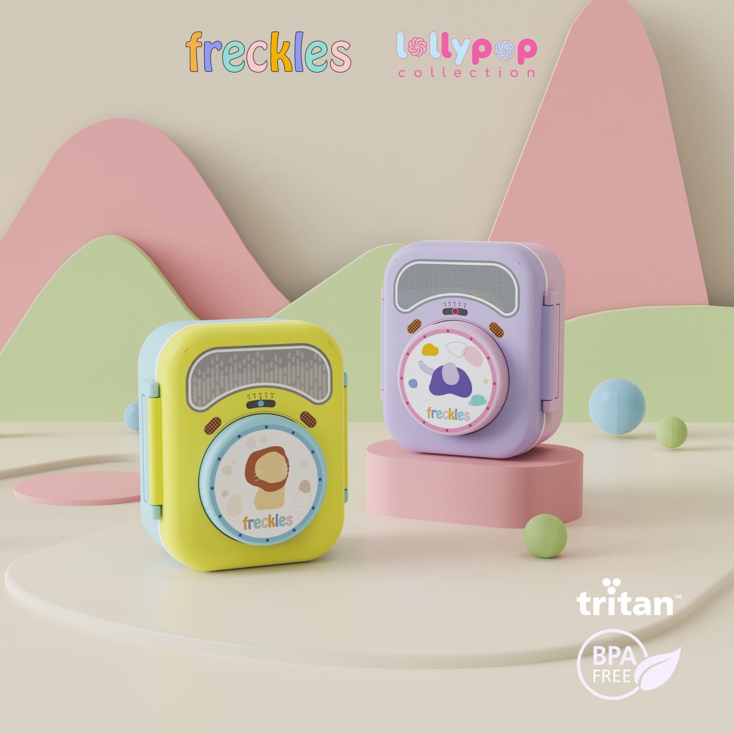 Freckles Lollypop Collection Bottle and Lunch Box