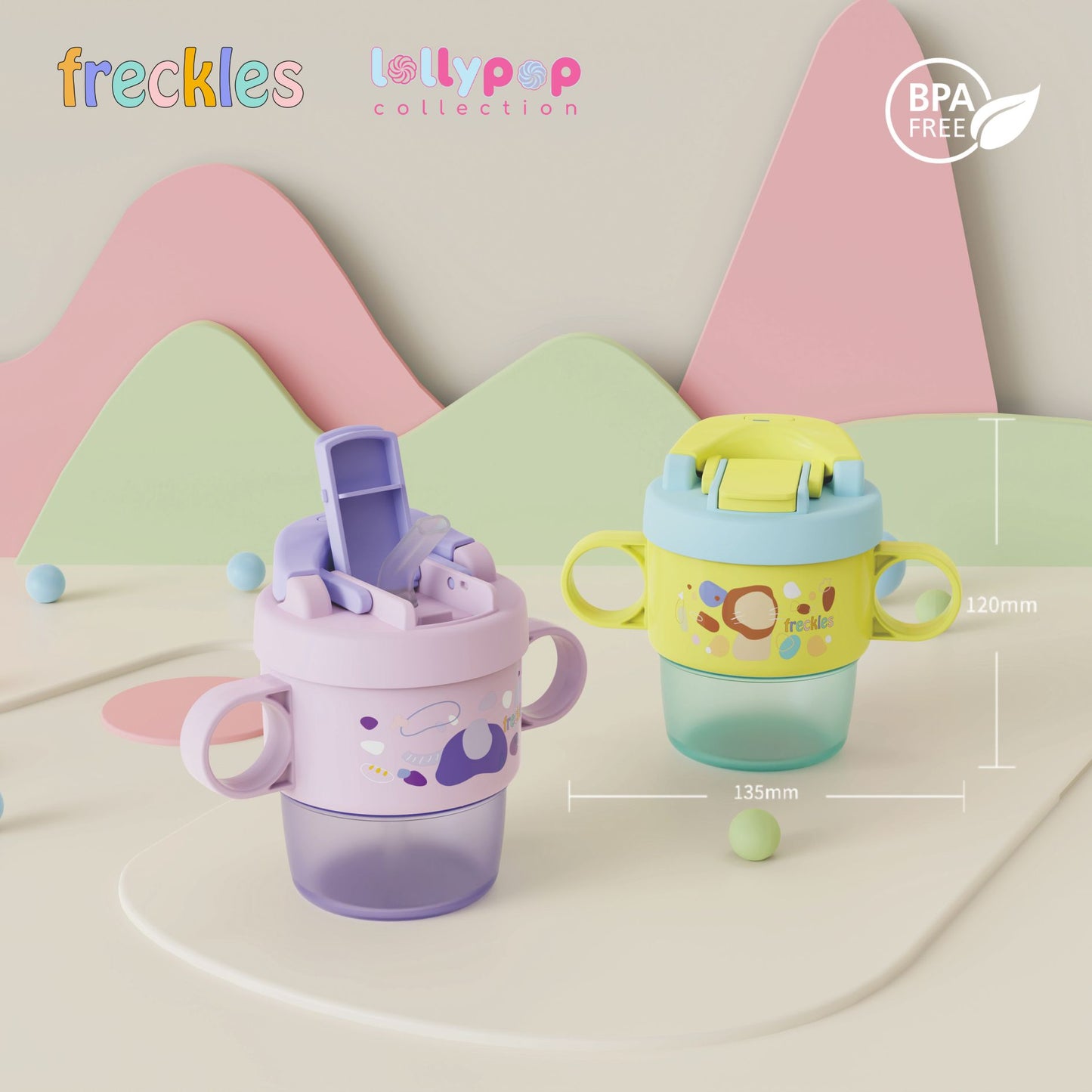 Freckles Lollypop Collection Bottle and Lunch Box