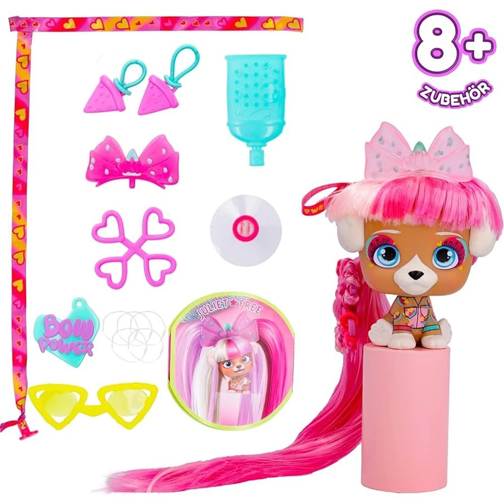 VIP Pets S6 Bow Power - Mainan Hewan Peliharan Anjing Lucu Dengan Perlengkapan Grooming