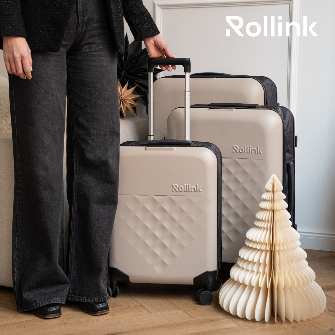 Rollink Flex 360 Spinner 21 - Koper 4 Roda 21 Inch - Koper Compact Lipat