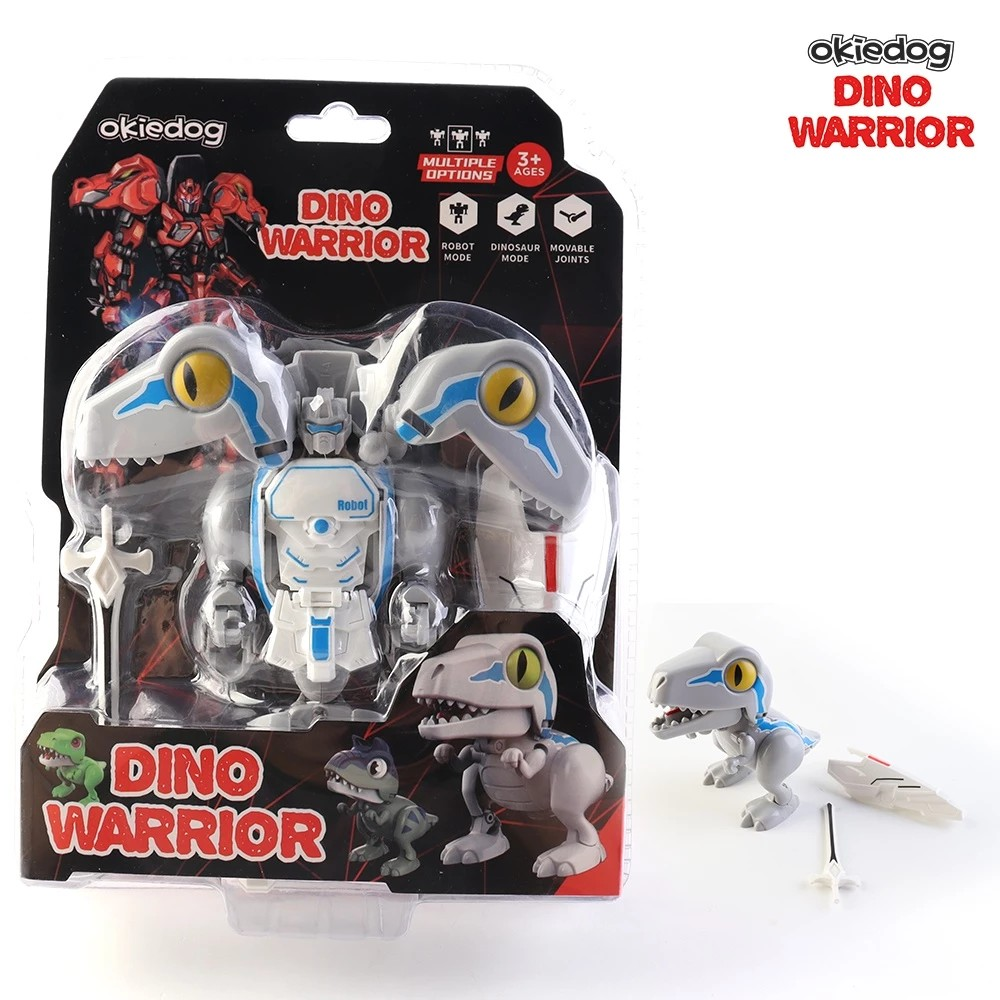 Okiedog Dino Warrior - Mainan Robot Dinosaurus Transformer