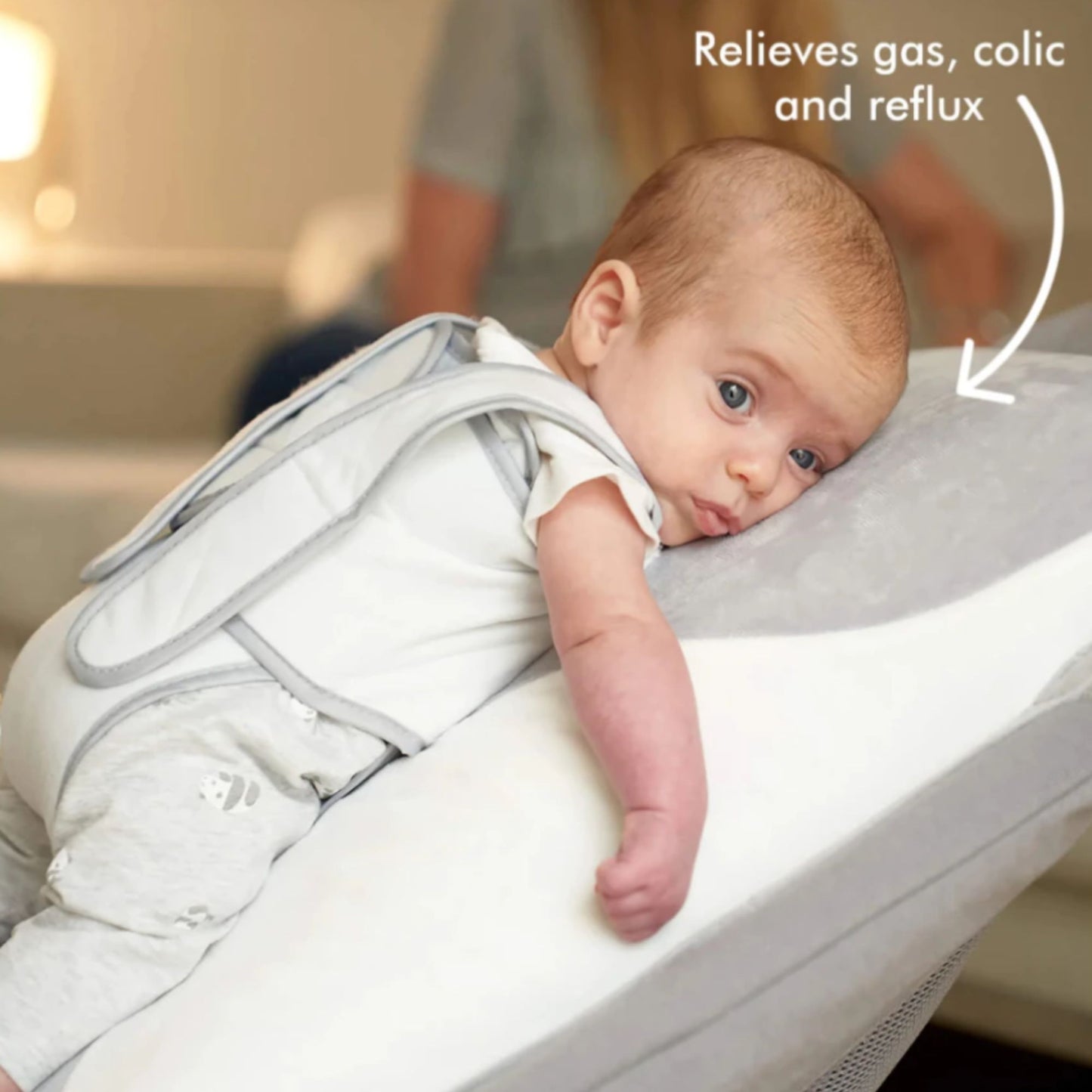 Babocush Newborn Comfort Cushion - Kasur anti kolik terdapat suara detak jantung dan getar