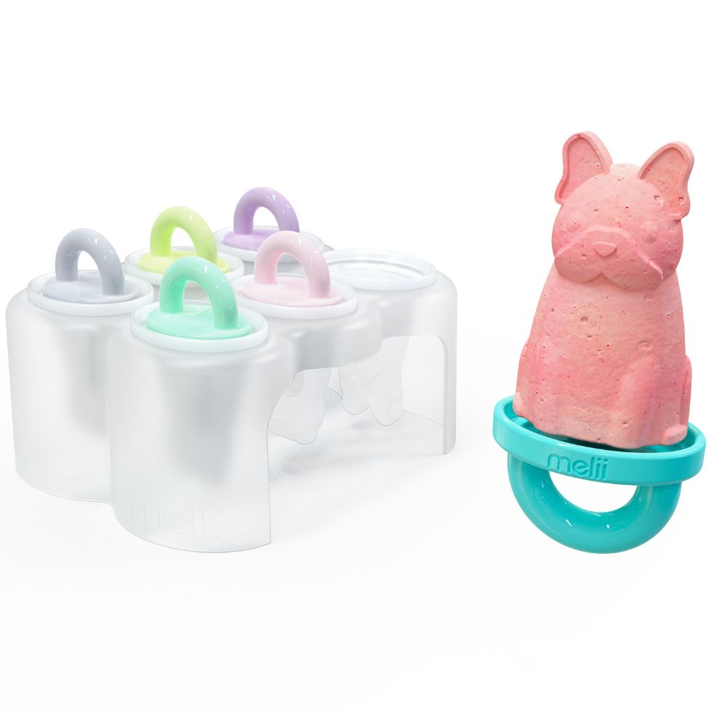 Melii Baby Animal Ice Pops with Tray - Cetakan Ice Cream Anak