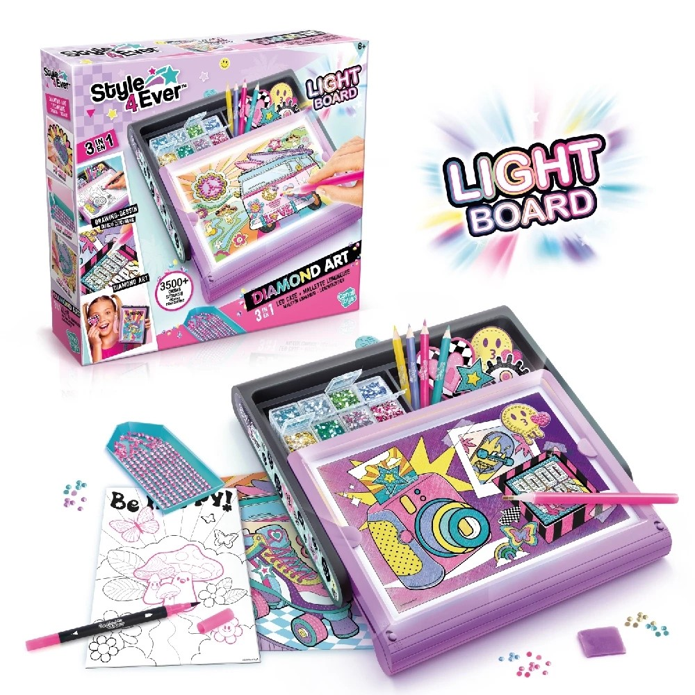 Canal Toys S4E Diamond Art 3in1 LED Case - Mainan Kreativitas Anak