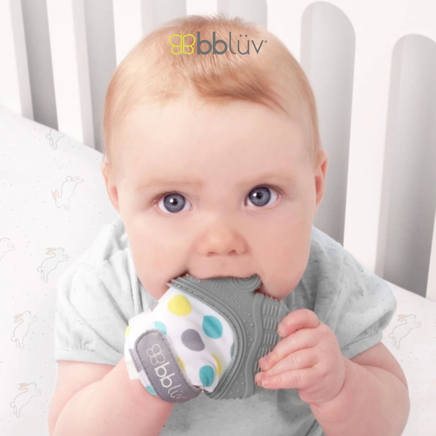 Bbluv Gluv Teething Mitten - Sarung Tangan Gigit untuk Meredakan Nyeri Gigi