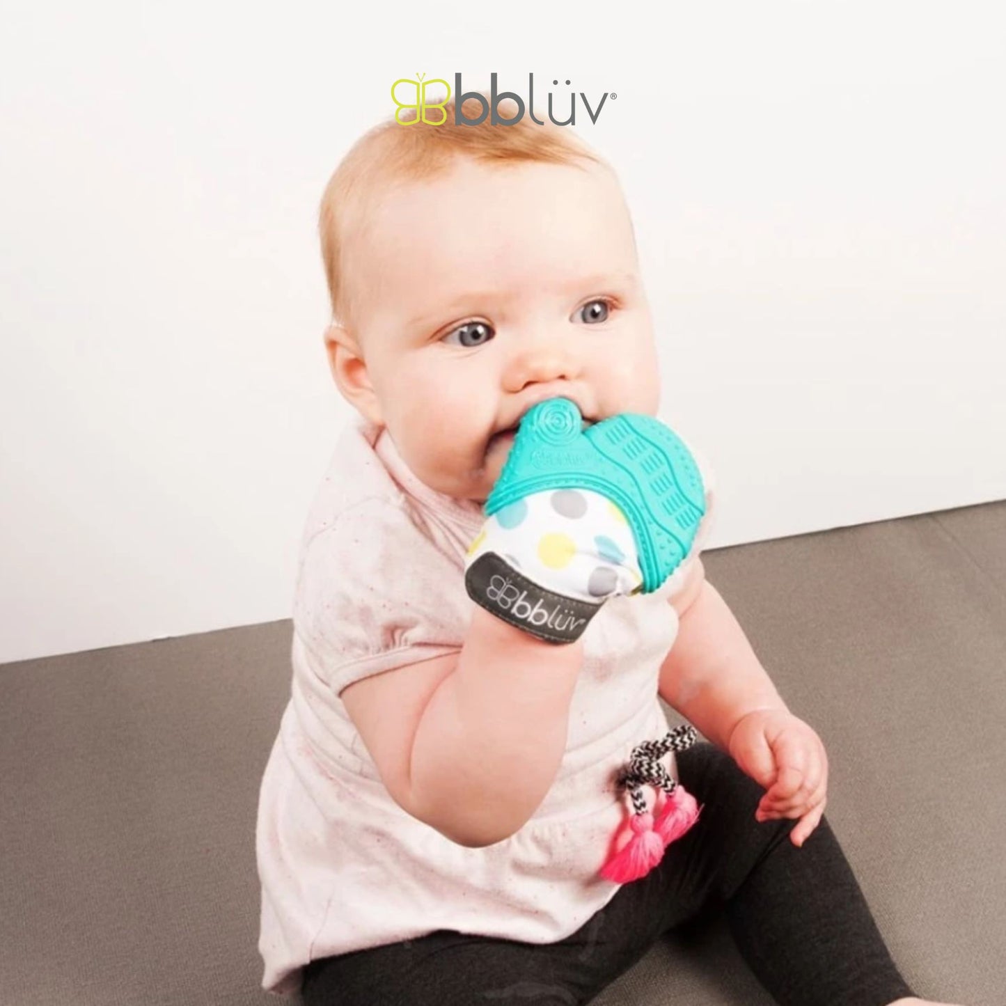 Bbluv Gluv Teething Mitten - Sarung Tangan Gigit untuk Meredakan Nyeri Gigi