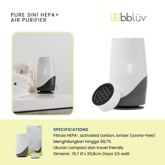 Bbluv Pure 3in1 HEPA+ Air Purifier - Alat pembersih udara
