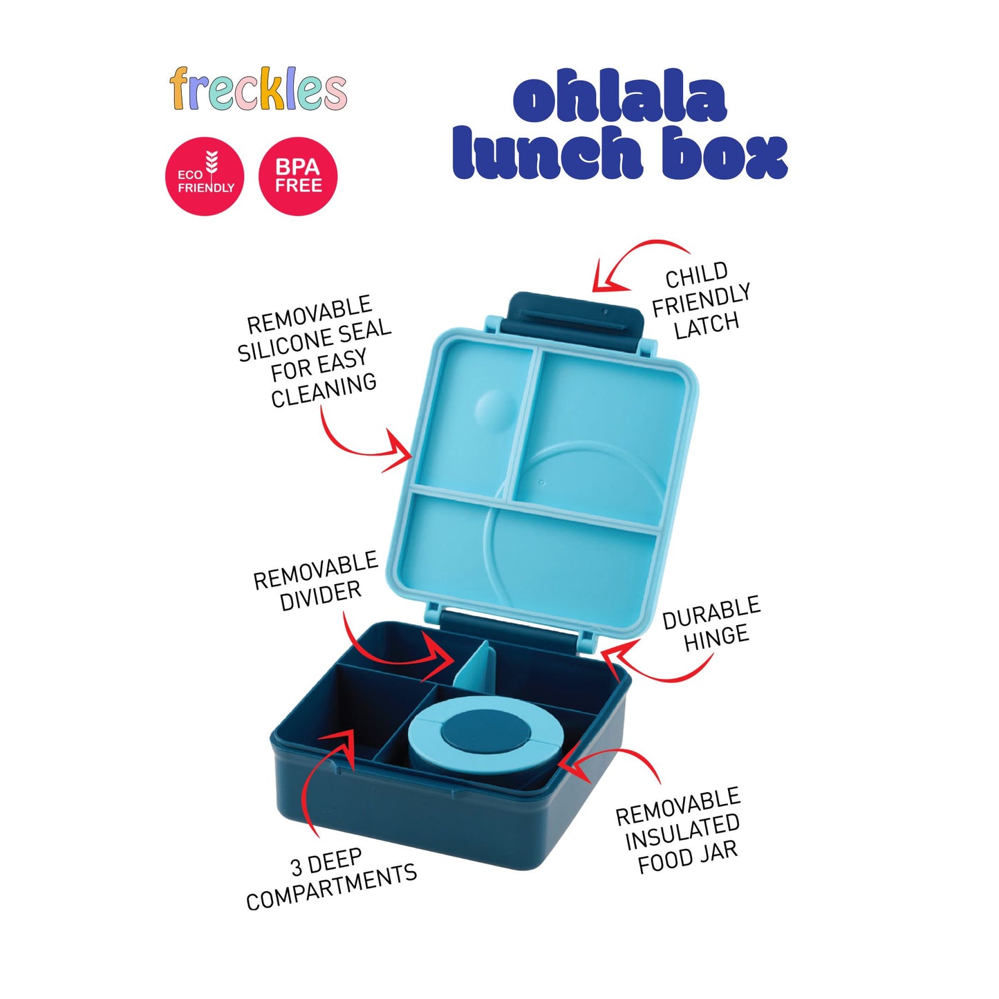Freckles Ohlala Lunch Box