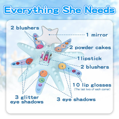 Disney Ariel Princess Series Starfish Safe Makeup Case