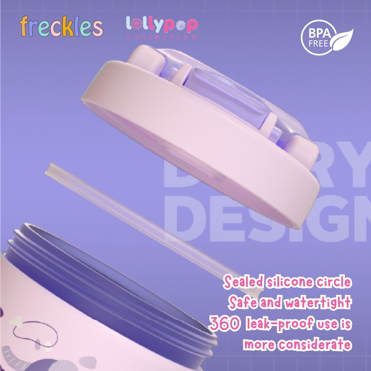Freckles Lollypop Collection Bottle and Lunch Box