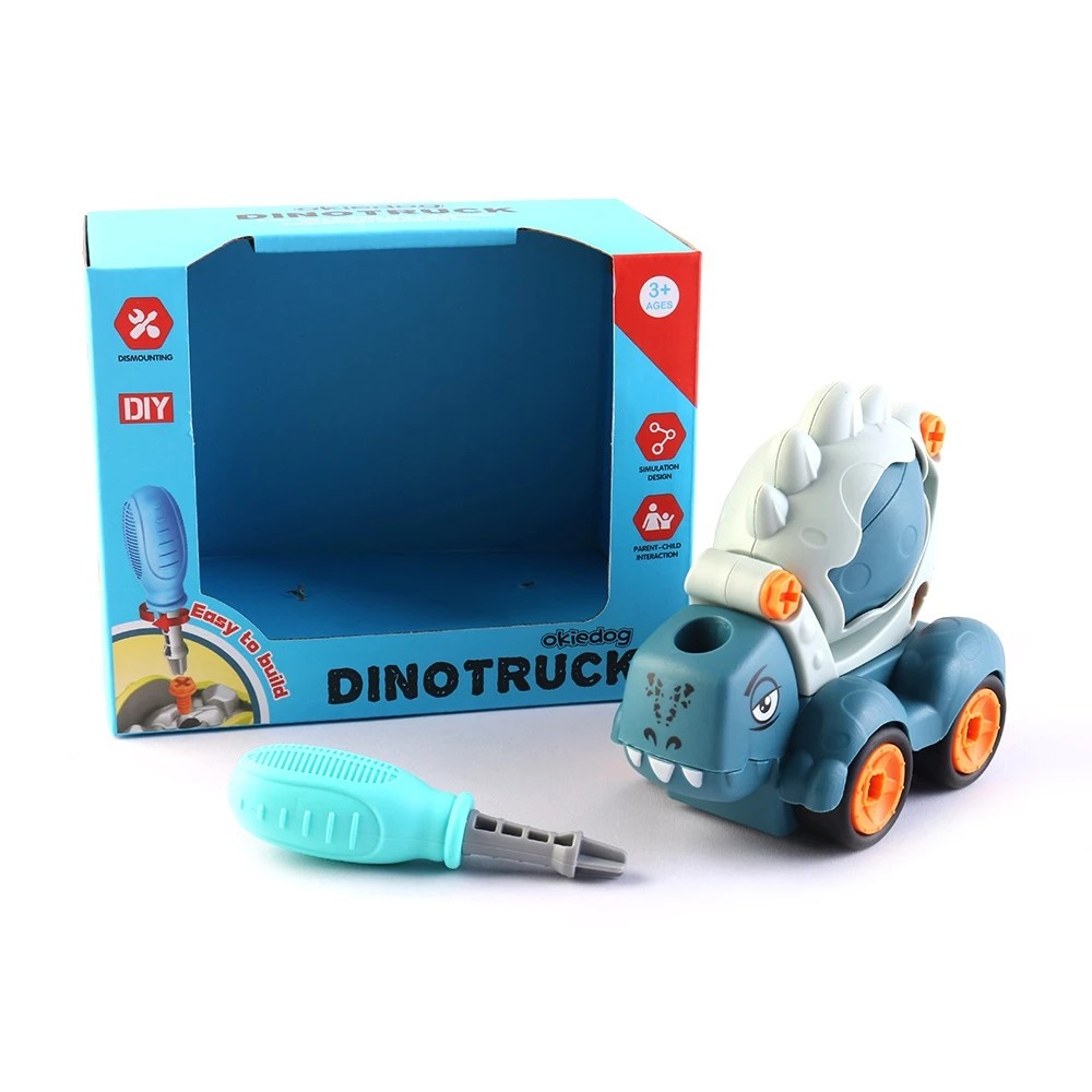 Okiedog DIY Dino Truck - Mainan Bongkar Pasang Anak