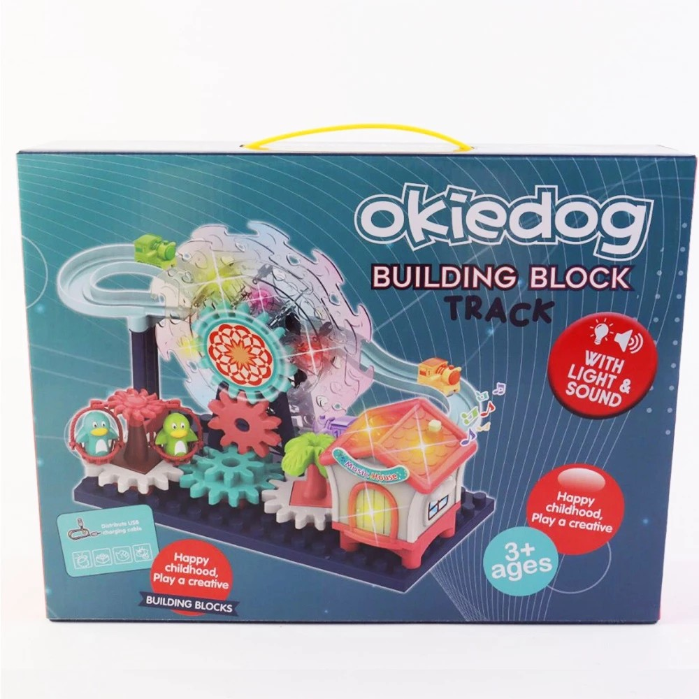 Okiedog Ferris Wheel Paradise with Light and Music - Mainan Kreativitas Anak dengan Lampu dan Musik