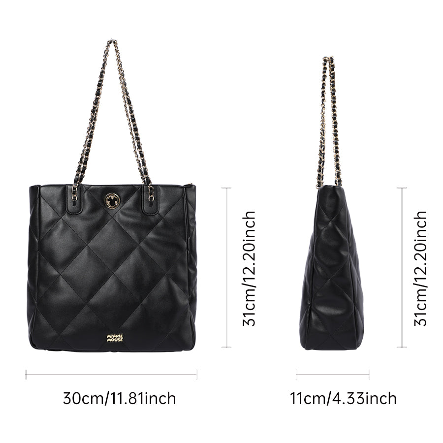 Mesuca Minnie Quilted Chain Shoulder Bag - Tas Selempang Disney Premium