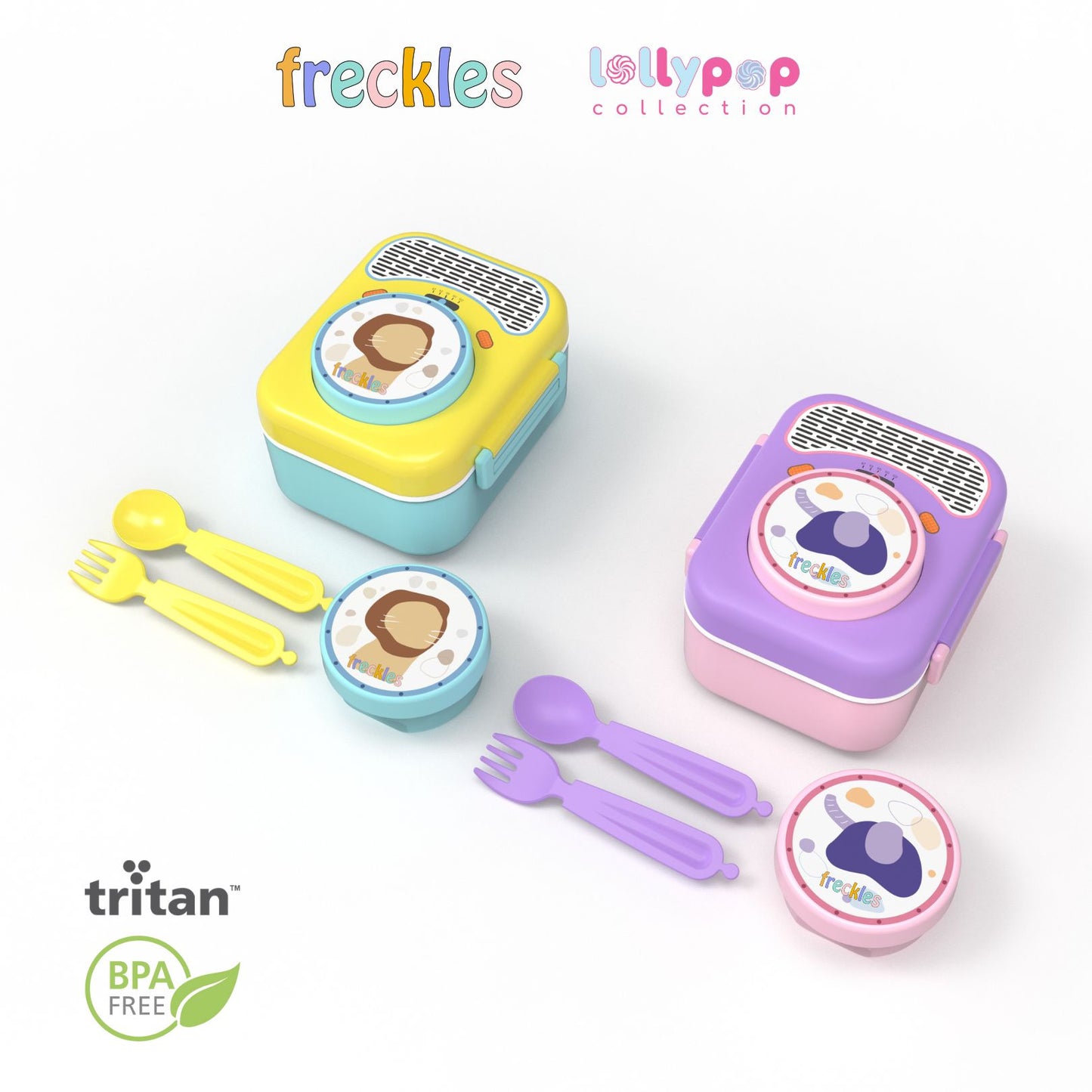 Freckles Lollypop Collection Bottle and Lunch Box