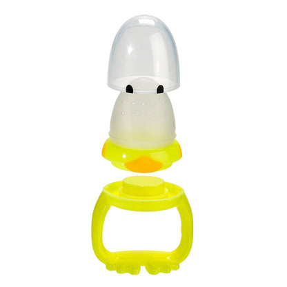 Melii Baby Silicone Duck Fresh Food Feeder and Teether - Dot buah - Dot mpasi