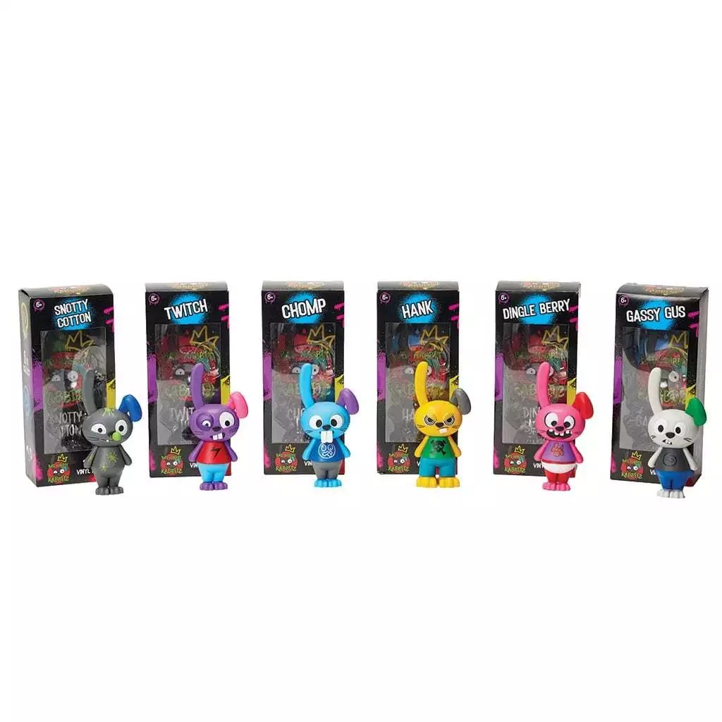 Deddy Bears Bad Habbit Rabbitz Vinyl 4inch - Koleksi Pajangan Kelinci Vinyl 4inch