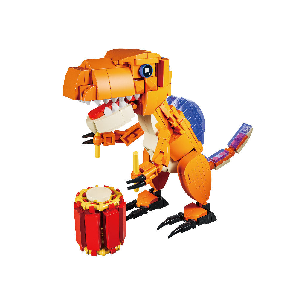 Okiedog Dino Block - Mainan Balok Susun Brick Block Anak DIY