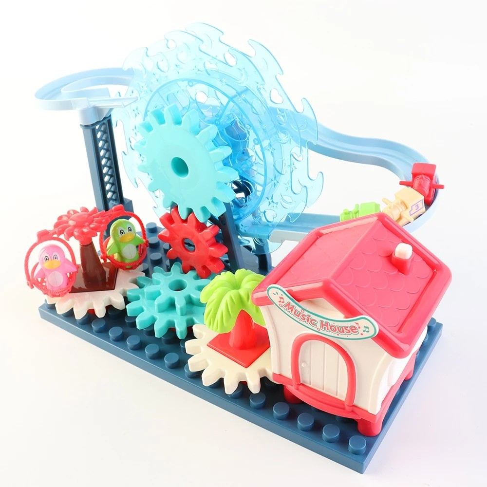 Okiedog Ferris Wheel Paradise with Light and Music - Mainan Kreativitas Anak dengan Lampu dan Musik