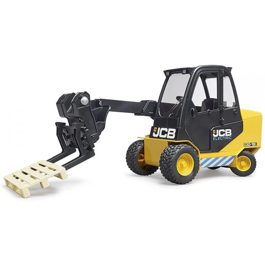 Bruder 2512 JCB Teletruk with Pallet - Mainan Miniatur Mobil Forklift
