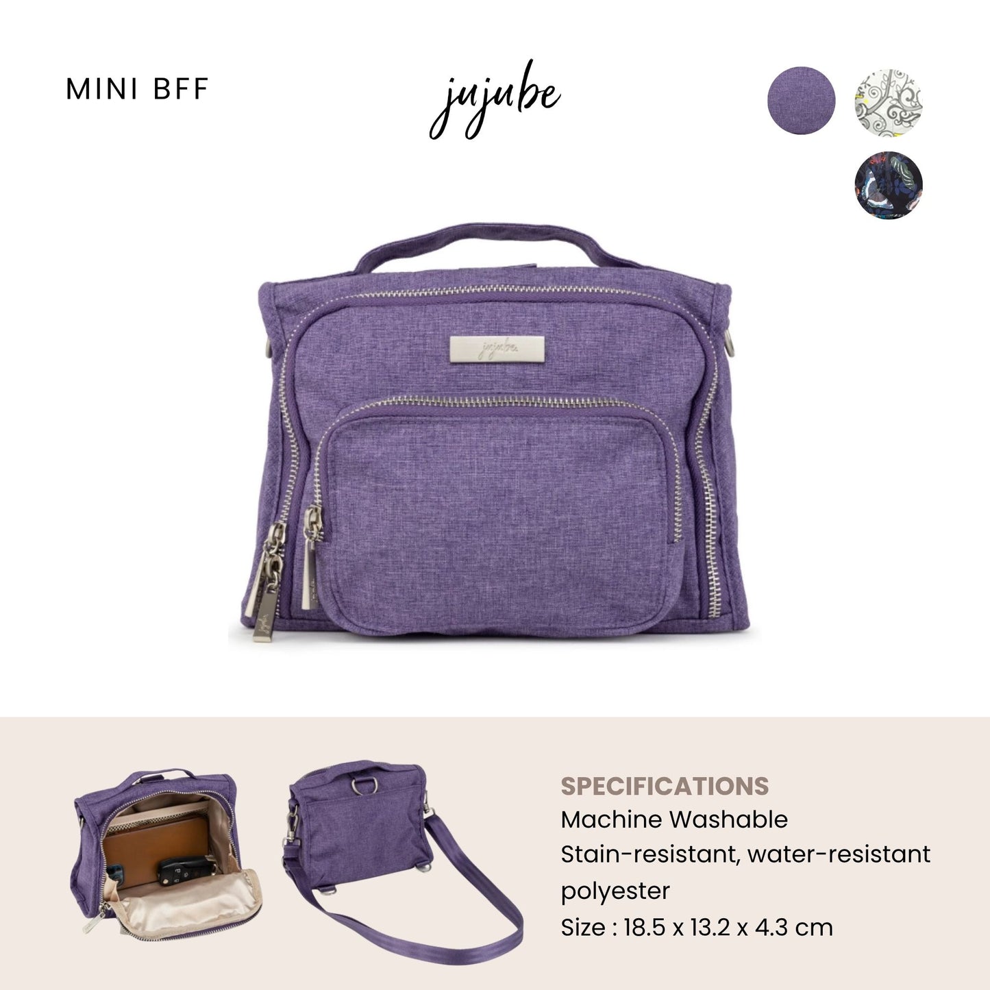 Jujube Mini B.F.F - Tas Fashion Popok Perlengkapan Bayi Multifungsi