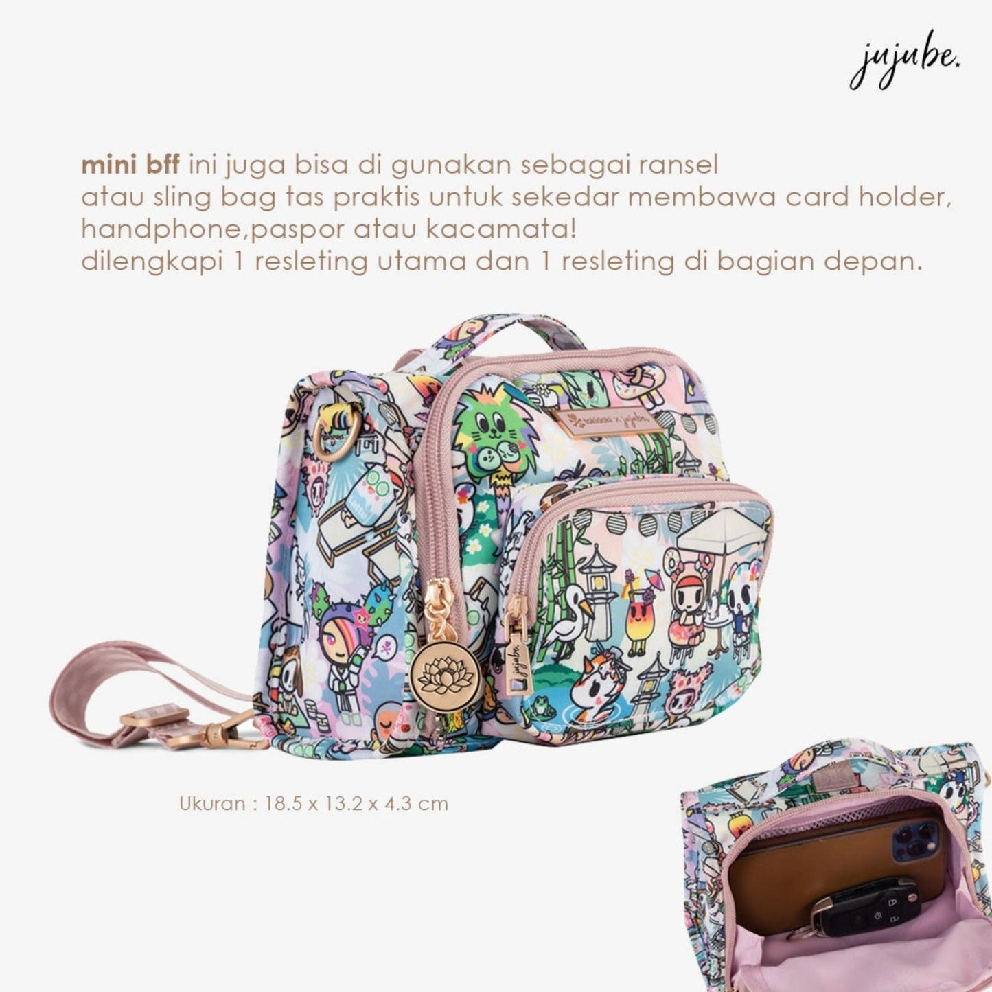 Jujube Mini B.F.F - Tas Fashion Popok Perlengkapan Bayi Multifungsi