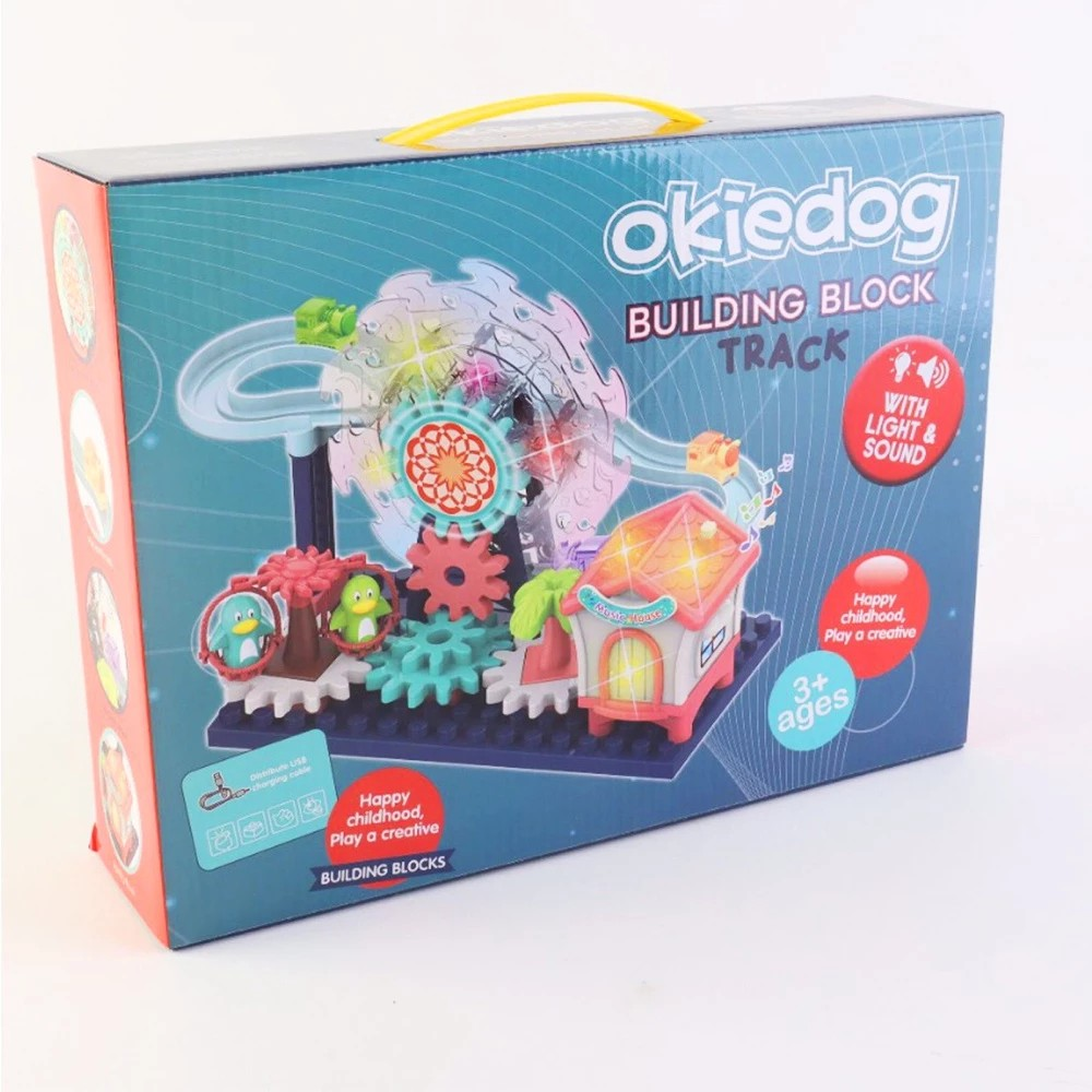 Okiedog Ferris Wheel Paradise with Light and Music - Mainan Kreativitas Anak dengan Lampu dan Musik